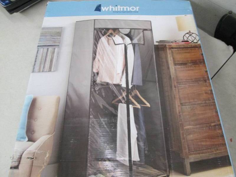 whitmore gunmetal double rod closet...