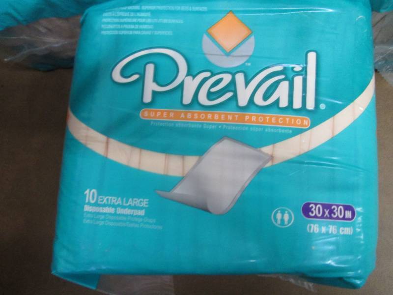 3 - 10 ct XL Prevail Underpads 30x3...