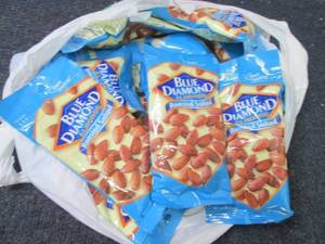 12-4 oz pks Blue Diamond Almonds Roasted Salted