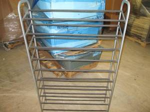 Large metal shoe rack