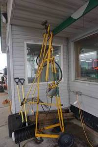 Oztec Model CG12 Concrete Ceiling Grinding Platform and Power Head