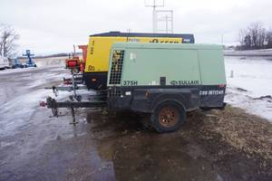 2008 Sullair Model 375H Tow Behind Air Compressor