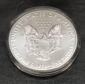 2021 type 1 AMERICAN SILVER EAGLE 1 TROY OZ .999 FINE SILVER IN AIRTITE