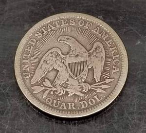 1853 arrows & rays US SEATED LIBERTY QUARTER