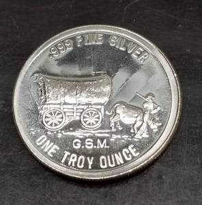 1 TROY OZ .999 FINE SILVER PROSPECTOR ROUND