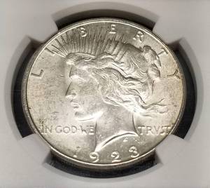 1923-S PEACE DOLLAR BU NGC LAS VEGAS VAULT COLLECTION