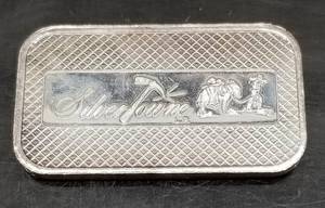 1 TROY OZ .999 FINE SILVER BAR SILVERTOWNE PROSPECTOR