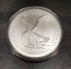 2022 AMERICAN SILVER EAGLE 1 TROY OZ .999 FINE SILVER IN AIRTITE