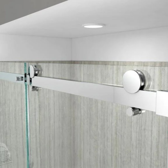 lot 606 image: American Standard Passage 60 in. x 72 in. Frameless Sliding Shower Door in Clear Glass