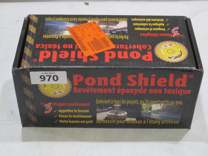 lot 970 image: Pond Armor Pond Shield 1.5-qt. Gray Non Toxic Epoxy