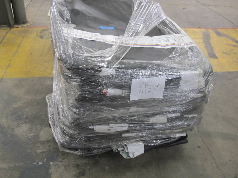 lot 412 image: Pallet of 27 PE Vinyl Billboard Tarps - 14 ft x 48 ft 5 oz. B Grade with Channels - 669 lbs