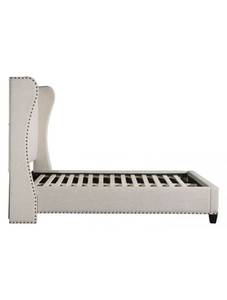 lot 408 image: Zuo Enlightenment Upholstered Queen Bed Beige