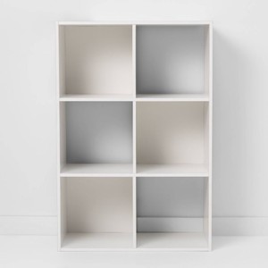 lot 417 image: 11 6 Cube Organizer Shelf - Room Essentials - White