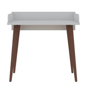 lot 418 image: 35.43 Hampton Home Office Desk - Manhattan Comfort - White