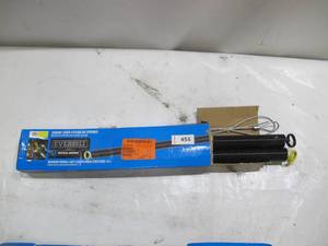 lot 455 image: Everbilt 130lb Black Steel Garage Door Extension Springs With Safety Cable - 2 Pack