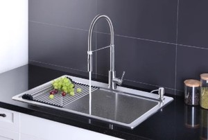 lot 473 image: AF1RH332210TS 33 L x 22 W Dual Mount Kitchen Sink with Faucet and Soap Dispenser