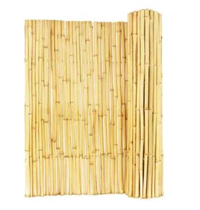 lot 479 image: Backyard X-Scapes 34 in. D. 4 ft. H x 8ft. W Natural Bamboo Fence