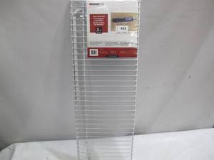 lot 483 image: Closet Maid 1031 3 Foot By 12 Inch Wire Shelf Kit - White