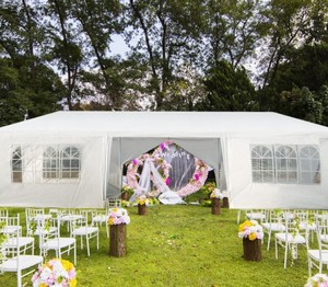 lot 491 image: Costway 10 x 30 Feet Outdoor Canopy Tent with Side Walls