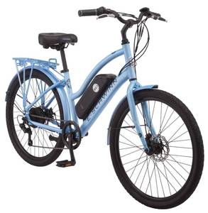 lot 316 image: Schwinn EC1 Electric Cruiser Bike, S7509WMB - Missing Pedals, Battery, Keys and Quick Release Skewer.