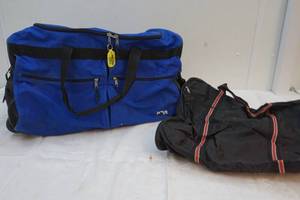 duffle bag and garment bag