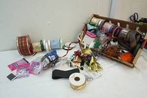 assortment of ribbon