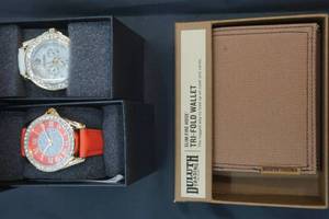 wallet and watches
