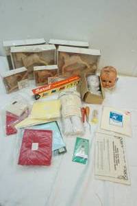 wood horses and doll parts