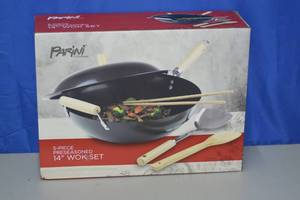 5 Piece Preseasoned 14 wok set