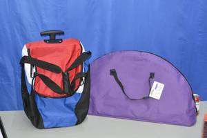 Rolling insulated cooler and pop up folding table