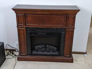 lot 4 image: Electric Fireplace, Freestanding, Dark Finish