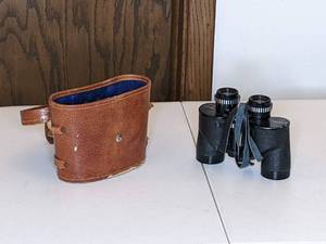 lot 56 image: Vintage Tasco Imperial Binoculars with Leather case