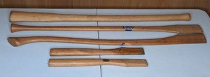 lot 40 image: Lot of 5 Wooden Tool Handles by The La Pierre Sawyer Handle Company