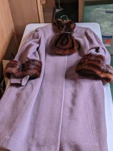 lot 41 image: Vintage Lady Lucy Original Coat with FurFaux Fur Trim