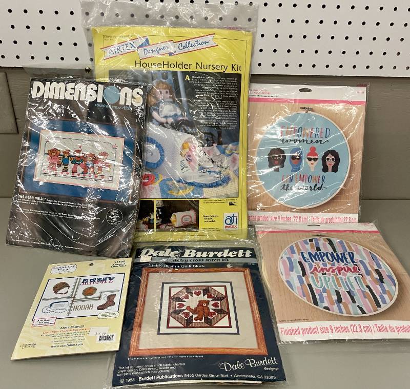 Large Lot of Cross Stitching Patterns