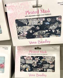 Vera Bradley Pleated 100% Cotton Reusable Face Masks