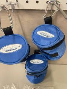 Lot of Hanging Koozies with Golf Tee Holders