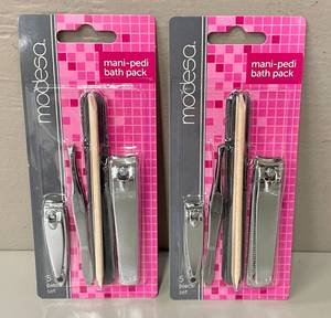 Lot of 2 Manicure Sets with Bag.