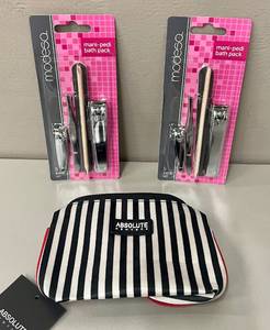 Lot of 2 Manicure Sets with Bag