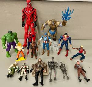 Lot of Action Figures Marvel DC GI Joe and MORE