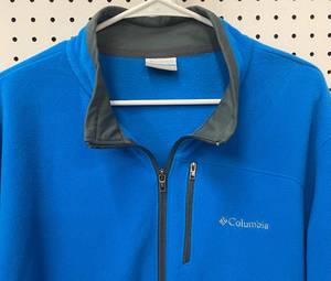 Columbia Mens Blue Fleece Zip Front Jacket Size XL