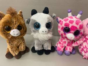Lot of 5 Beanie Boos Collectible Plush Toys