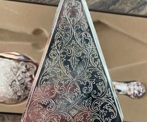 VINTAGE W.A. ITALY Silver Plated Serving Spoon Set&nbsp