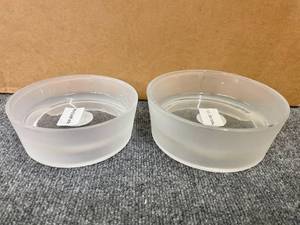 Lot of 3 Large Dog Food Water Bowls