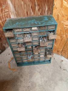 lot 45 image: Organizer full of misc harware...