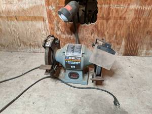 lot 46 image: Delta 8 Bench Grinder with flexibl...