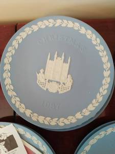 lot 24 image: Collection Of 12 Wedgwood Jasperware Plates