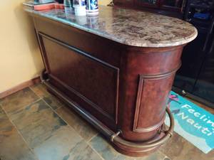 lot 404 image: Marble Top Bar