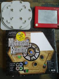 lot 212 image: Etch A Sketch & Michigan Rummy