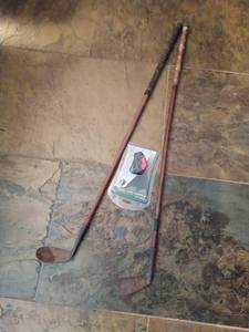 lot 238 image: Wooden Golf Clubs